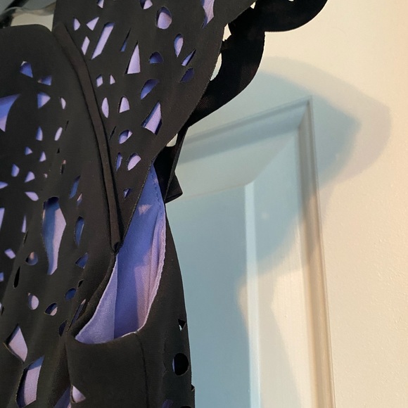 Nue by Shani blue/purple and black laser cut dress - Picture 10 of 16